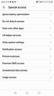 KONE Optimize Android settings_1